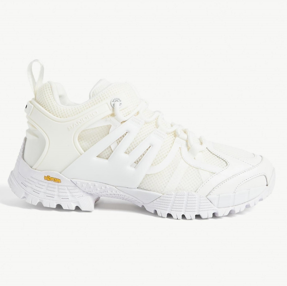 SANDRO White H19 Hiking Boots - 8